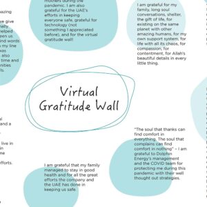 Dolphin Energy Wall of Gratitude Poster